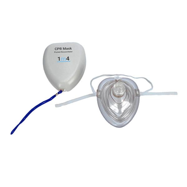Taschenmaske – Beatmungsmaske mit Einwegventil für Notfall & Reanimation