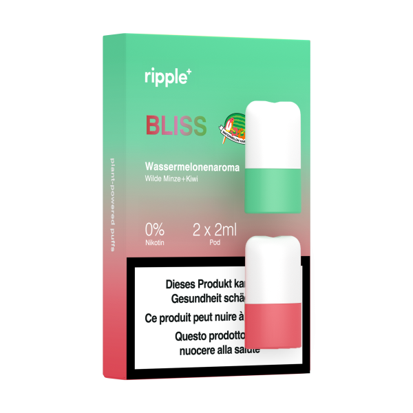 ripple+ BLISS Pods – Wassermelone, Kiwi & Wildminze