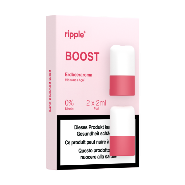 ripple+ BOOST Pods – Erdbeere, Hibiskus & Acai
