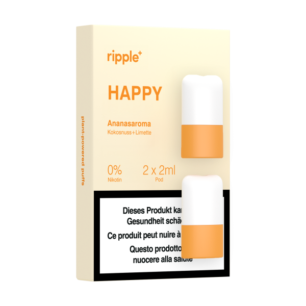 ripple+ HAPPY Pods – Passionsfrucht, Holunderblüte & Limette